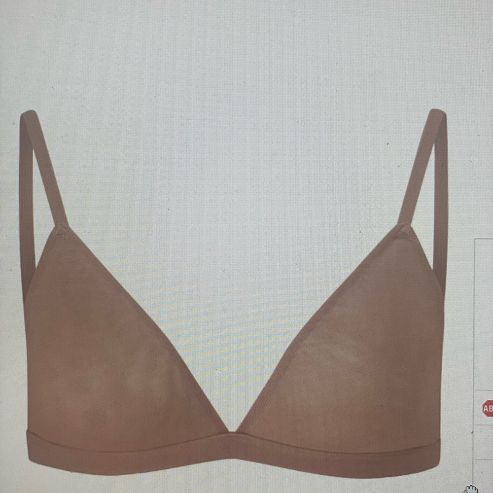 Mesh triangle bralette - Skims
